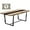 Brown, variant on Large Dining Room Table for 6-8 Seats, Rectangular Farmhouse Modern Kitchen Table, Industrial Conference Table
