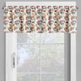 thumbnail image 2 of Ambesonne Floral Valance Pack of 2, Lilies Blossoms Skull, 42"X18", Pink Orange Green, 2 of 5