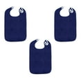 thumbnail image 2 of Gazechimp 3Pcs Adult Bibs Machine Washable Reusable Adjustable for Seniors Elderly Men dark blue, 2 of 8