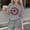 02 Gray, variant on Freshbabe Kids Girls 4th of July Outfit, American Flag Floral Print Crew Neck T-Shirt and Drawstring Shorts Set, Patriotic Summer Vacation Outfits