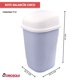 thumbnail image 3 of Bote de Basura Chico 2 Pack con Tapa Balancín  - Basurero de Plástico Resistente, Papelera para Baño, Cocina y Oficina (Blanco), 3 of 4
