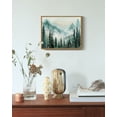 thumbnail image 6 of Drsoum Green Fog Pine Tree Forest Modern Farmhouse Wall Decor Classic Prints Kitchen Bathroom Office - 8x10in Nature Framed, 6 of 6