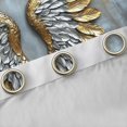 thumbnail image 4 of jejeloiu Retro Bohemian Wings Curtains Pack of 2 (42x84 Each),Gold Silver Gray Curtains Blackout For Men Women, 4 of 6