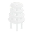 thumbnail image 2 of Deyuer 1 Set Reusable Round Cake Spacers Waterproof BPA Free Stacking Cake Stand 12 Cake Rods 4 Cake Separator Plates for Cakes of 4/6/8/10 Inches,White, 2 of 7