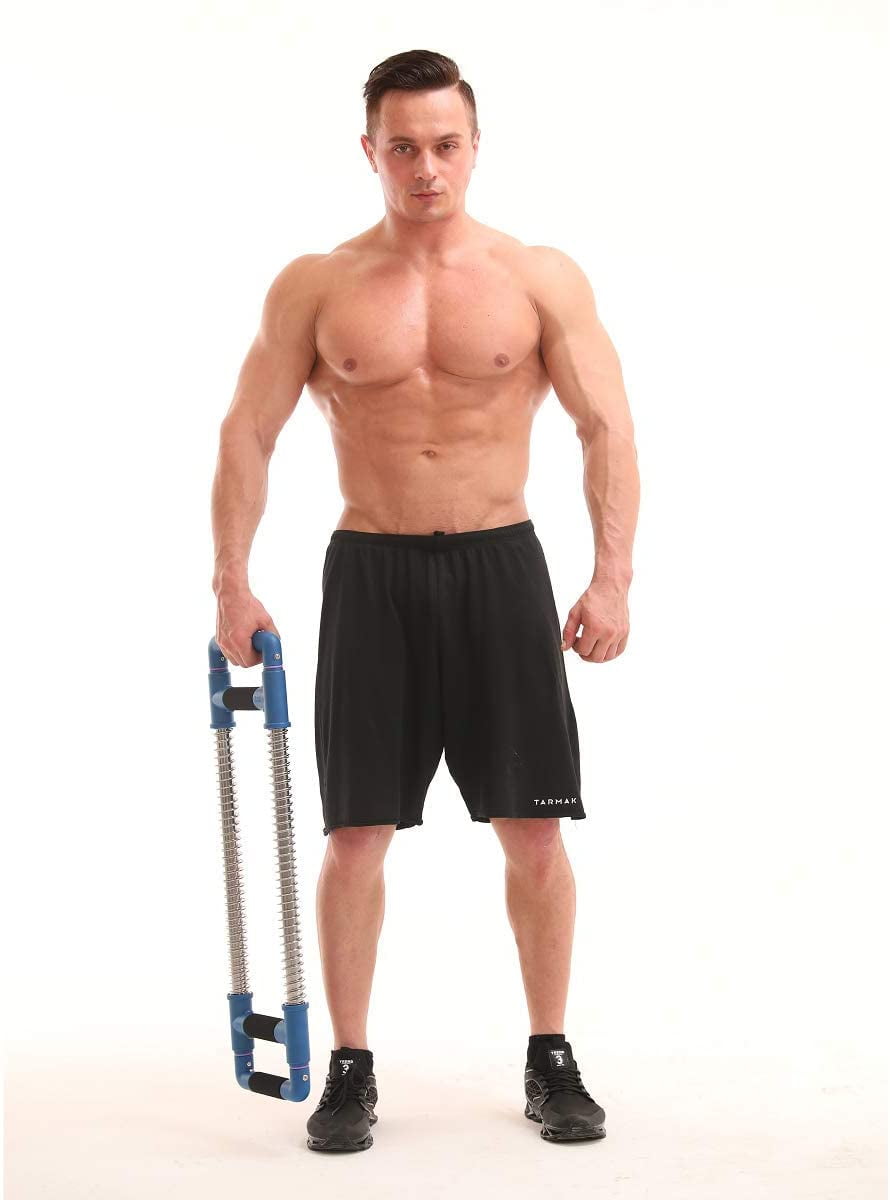 GoFitness Push Down Bar Machine Chest Expander at Home