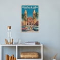 thumbnail image 4 of Vintage Retro Travel Poster Wall Art Guadalajara Cathedral Mexico Historic Plaza Retro Cars Print Print Poster, 4 of 8