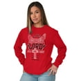 thumbnail image 4 of Live Through the Lord Jesus Christ Plus Size Long Sleeve Graphic Tee Shirt Brisco Brands 2X, 4 of 5