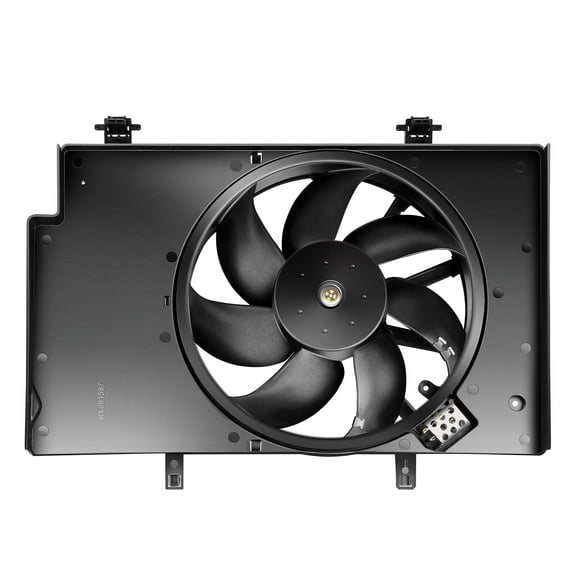 SCITOO Condenser Radiator Cooling Fan Assembly FO3115186 Compatible with 2011 2012 2013 2014 2015 2016 2017 for Ford Fiesta