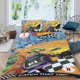 thumbnail image 2 of Hot Wheels: A Correr Conjunto de sábanas temático, trío de piezas, cómodo y amigable con la piel, diseño único, regalo de decoración para el hogar para familiares, amigos y fans,173cm *218cm, 2 of 6