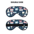 thumbnail image 2 of Naloa Dental Print Sleep Mask for Sleeper, Light Blocking Sleeping Eye Mask for Women Men, Eye Shade with Adjustable Strap for Travel, Nap,Meditation, 2 of 7