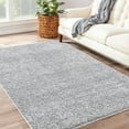 thumbnail image 4 of CAROMIO Area Rug with Shaggy Fluffy Surface Modern Solid Shag Plush Rug Luxury Thick Shaggy Rug for Bedroom Kids Room Living Room, 5' x 8' Gray, 4 of 7