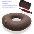 thumbnail image 6 of 1 Pcs Round Anti Bedsore Cushion,Portable Inflatable Ring Cushion,Donut Cushion Seat,Hemorrhoid Seat Pillow,Wheelchairs Seat Cushion with Air Pump,for Home Office (15" Brown), 6 of 7