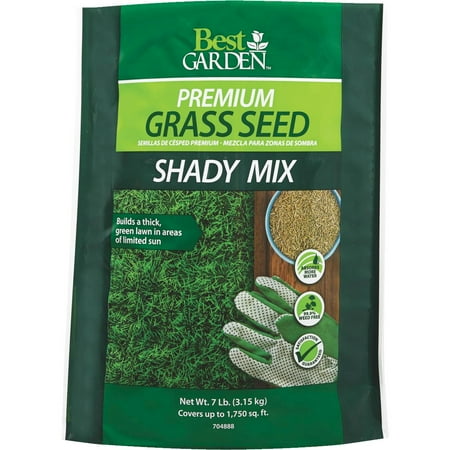Best Garden 7 Lb. 1750 Sq. Ft. Coverage Shady Grass Seed (Best Time To Plant Grass Seed In The Midwest)