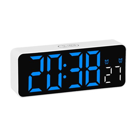 Oasiva LED Digital Alarm Clock with Voice Controlled Date and Temperature for Bedroom