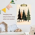 thumbnail image 4 of FORMRS Acrylic Clipboard with Low Profile Clip Standard A4 Letter Size, 12.5" x 9", Beige Christmas Trees, 4 of 8