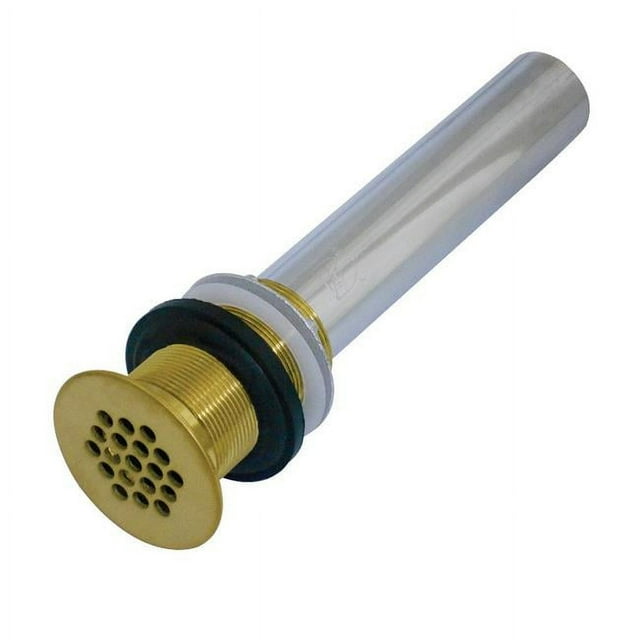 Kingston Brass KB4007 Fauceture Grid Drain without Overflow Brushed Brass