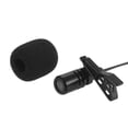 thumbnail image 2 of Cámara Micrófono Irfora Mini Clip-on Lapel Lavalier Micrófono de micrófono de condensador con conector de salida de auriculares de 3,5 mm para iPhone iPad Android Smartphone DSLR Cámara Computadora Irfora Micrófono, 2 of 5