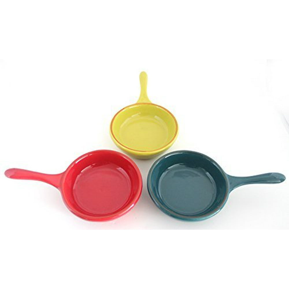 Stoneware Spanish Tapas Serving Dishes Set of 3,Use in Restaurant