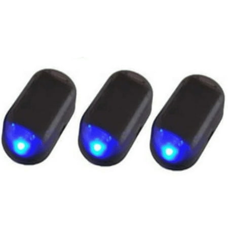 

3PCS Car Solar Power Simulated Dummy Alarm Car Solar Light Solar Light