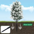 thumbnail image 4 of Outdoor Artificial Cedar Topiary Trees, UV Resistant Faux Plants with Ground Spike for Porch Garden Decor, Low Maintenance Shrubs Bushes, 4 of 8