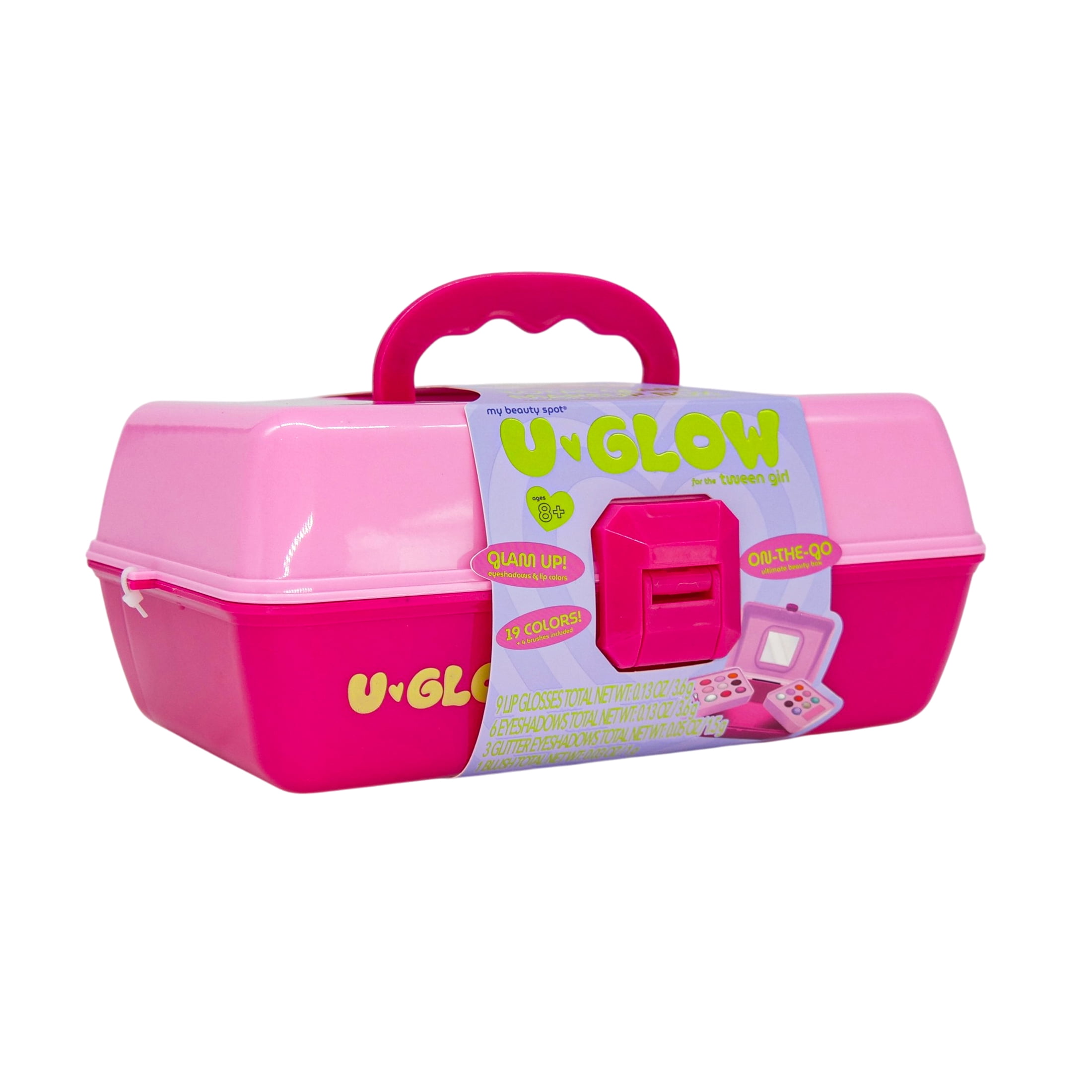 My Beauty Spot U-Glow Makeup Kit for Kids, Pink, 19 Pieces