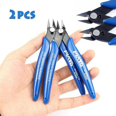 

2pcs Mini Nose Cutting Plier Electrical Wire Cable Cutter Metal Side Snips Flush Pliers Convenient Durable Tool