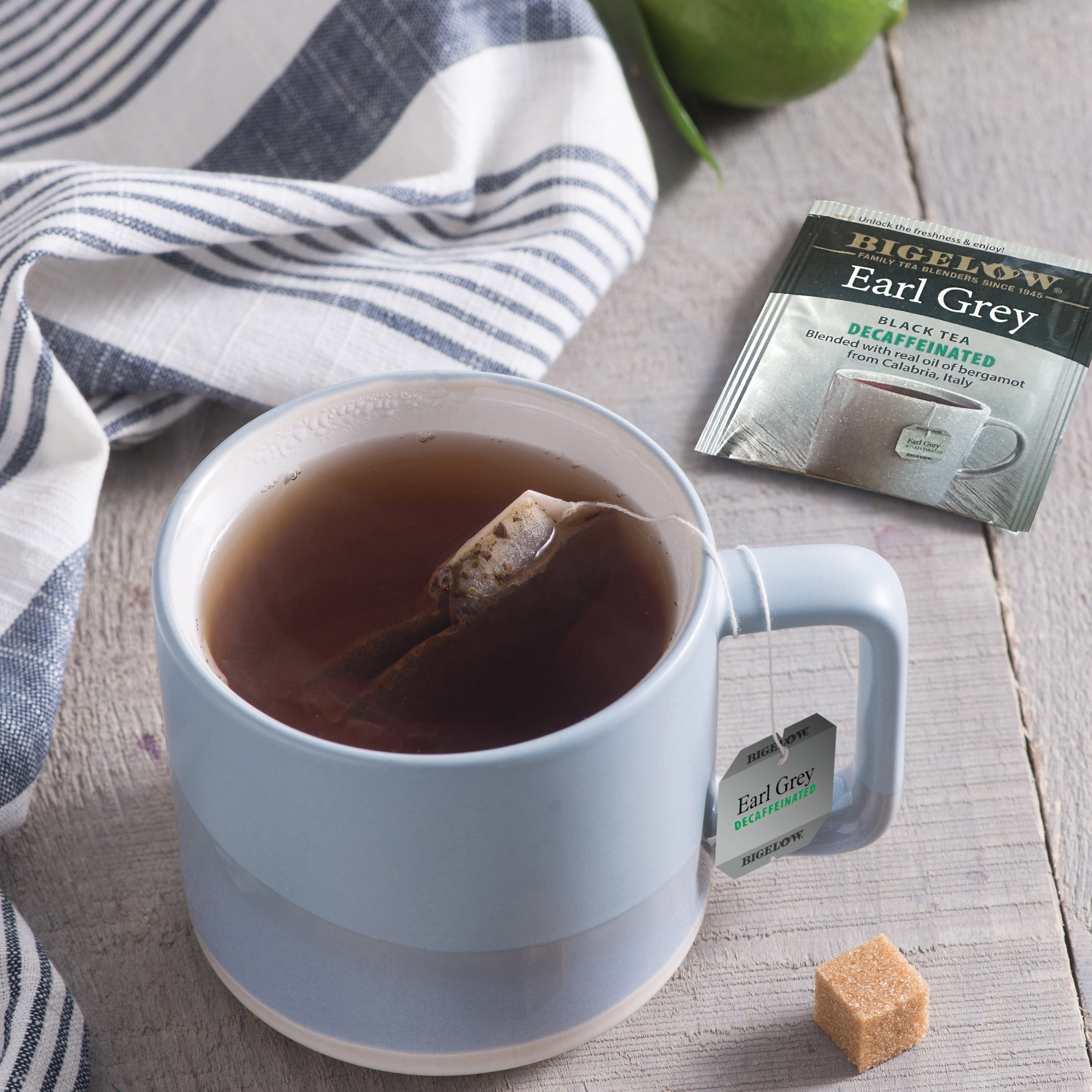 (4 pack) Bigelow Earl Grey, Decaffeinated, Black Tea Bags, 20 Count