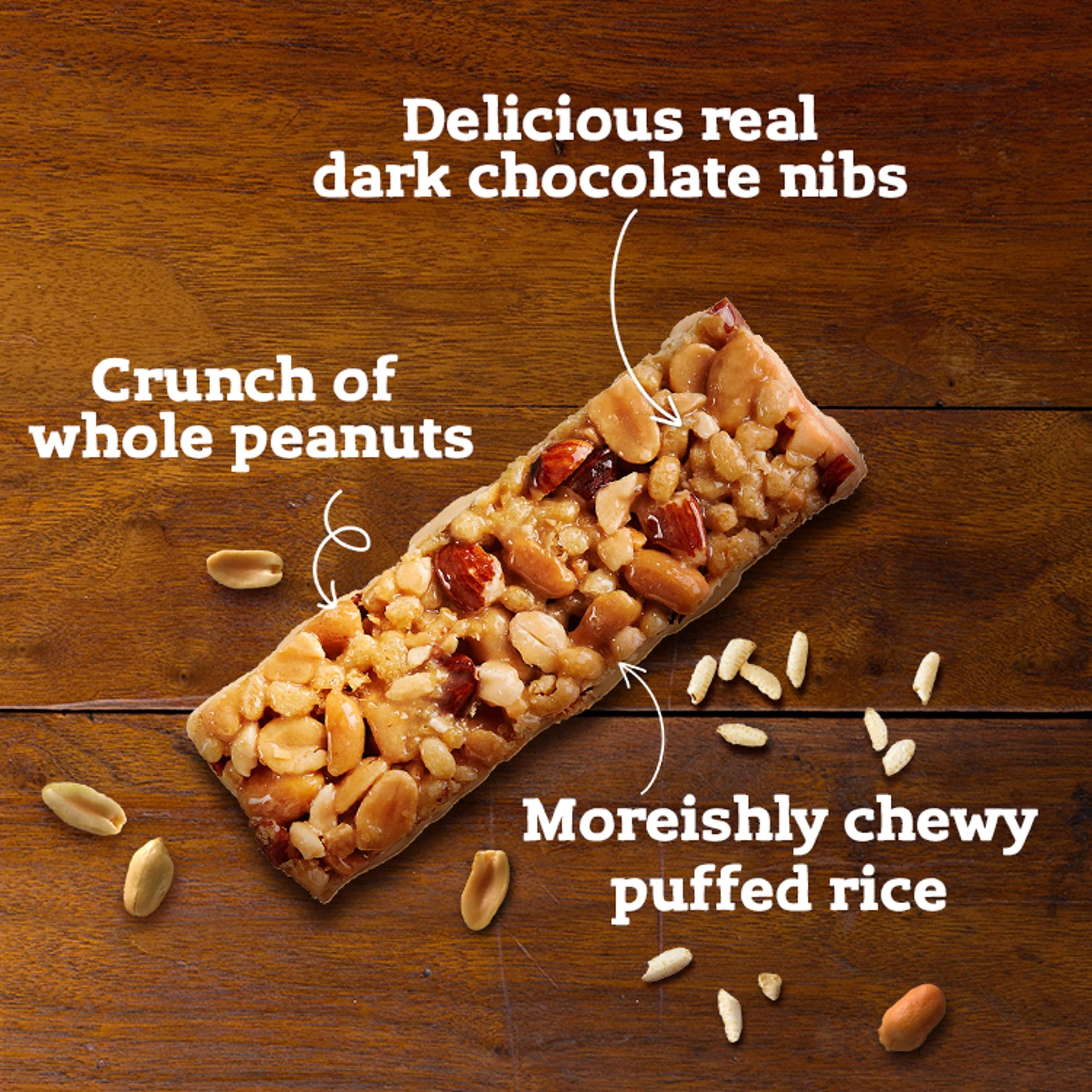 Nature Valley Protein Salted Caramel Nut Cereal Bars 4 x 40g, Imported from Britain