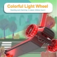 thumbnail image 2 of GLIDEZONE Kick Scooter for Kids Ages 3~14, Foldable Toddler Scooter 3 Wheel with LED Lighted, Adjustable Handlebars, Max Load 110lbs (Red), 2 of 6