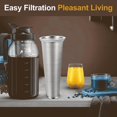 thumbnail image 4 of 2 PCS Cold Brew Coffee Filter,Stainless Steel Food Grade,Coffee Maker, Tea Maker,Water Filter, Wide Mouth  Jar 64oz, 4 of 6