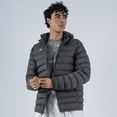 thumbnail image 3 of Chamarra Acolchada Impermeable Para Hombre Color Gris Talla Grande, 3 of 8