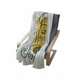 thumbnail image 4 of Saying Soft Flannel Fleece Throw Blanket, Morning My Sunshine Lettering with a Bird on Sunny Background, Cozy Plush for Indoor and Outdoor Use, 50" x 70", Mustard Coconut, by Ambesonne, 4 of 6