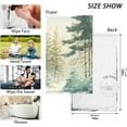 thumbnail image 3 of Dreamtimes Hand Towels Watercolor Forest 2 PCS, Cotton Bath Towels Drying Face Hands Body Decorative Water Absorbent Lightweight Washcloth for Bathroom Ktichen Travel Gym, 16"×28", 3 of 7