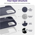 thumbnail image 3 of Compatible with iPhone 15 Plus Case, Silicone Shockproof Slim Thin Phone Case for iPhone 15 Plus (6.7 inch), (Midnight Blue), 3 of 12