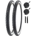 thumbnail image 1 of Kit de 2 neumáticos para bicicleta SIMEIQI, 26 x 2.125 pulgadas, flancos blancos, 1 of 7
