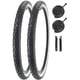 thumbnail image 1 of Kit de 2 neumáticos para bicicleta SIMEIQI, 26 x 2.125 pulgadas, flancos blancos, 1 of 7