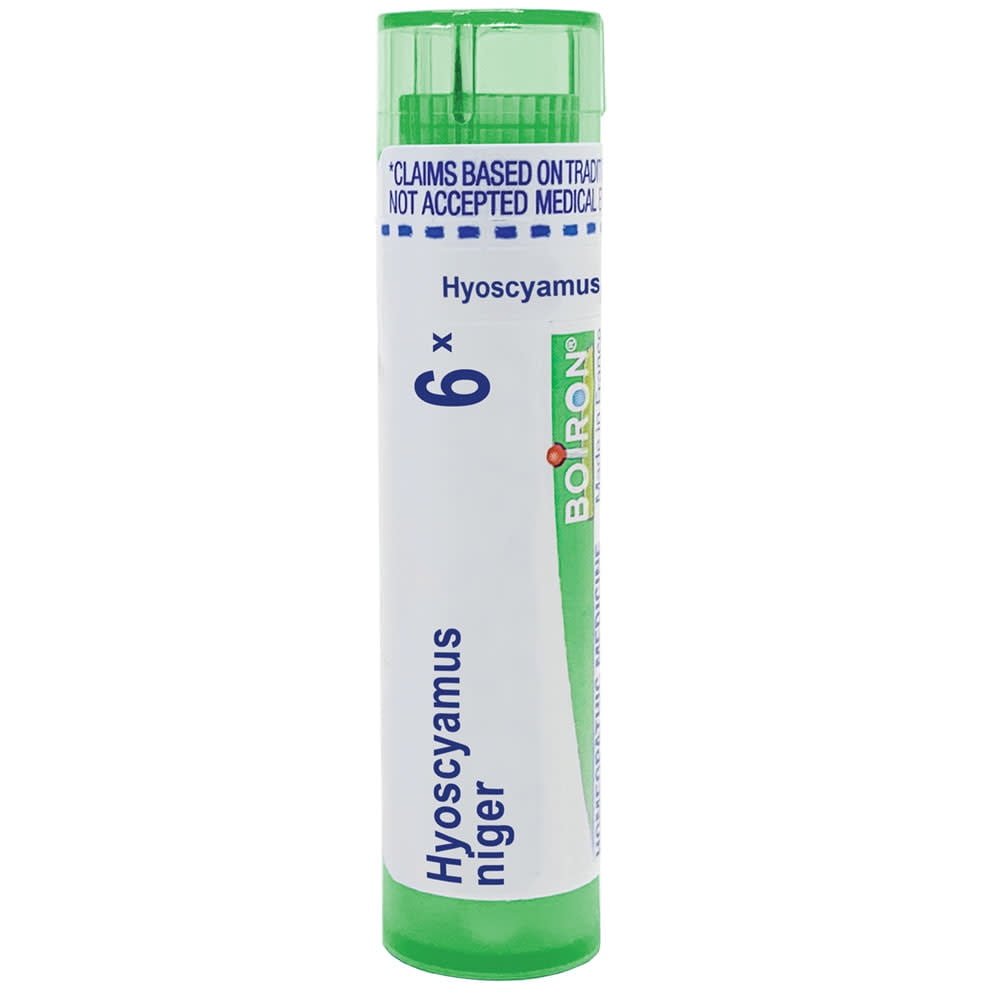 Boiron Hyoscyamus Niger 6X, Homeopathic Medicine for Restless Sleep, 80 Pellets