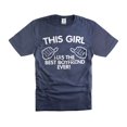 thumbnail image 4 of Girlfriend Shirt Valentine's Day GF Shirts This Girl Has The Best Boyfriend Ever Relationship Shirt (Large Grey), 4 of 5