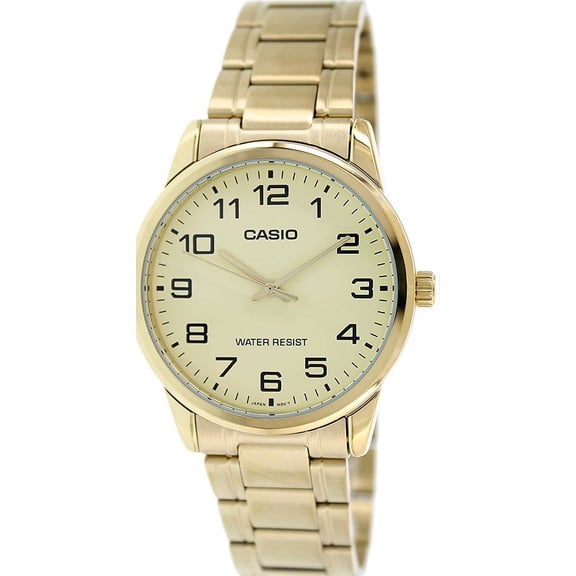Casio Men's MTPV001G-9B Gold Stainless Steel Metal Quartz Fashion Analog Watch