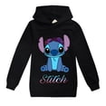 thumbnail image 1 of 7-14 años Sudadera con capucha informal con estampado de puntadas para niños, 1 of 1