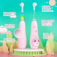 thumbnail image 2 of Seago Kids Electric Toothbrush Sonic Child Dolphin Colorful Observing LED 2 mins Smart Timer IPX7 Waterproof Teeth Cleaning, 2 of 6