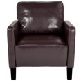 thumbnail image 2 of Washington Park Upholstered Chair in Brown Leather, 2 of 5