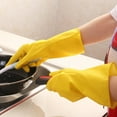 thumbnail image 6 of 2-Pack Household Dish-Washing Washing Clothes Rubber Gloves Latex Waterproof Housework Gloves, 6 of 8