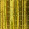 thumbnail image 1 of Ahgly Company Indoor Square Solid Yellow Modern Area Rugs, 8' Square, 1 of 4