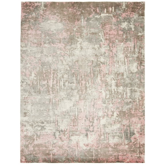SAFAVIEH Mirage Natalee Vintage Abstract Area Rug, Pink/Grey, 8' x 10'