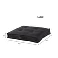 thumbnail image 3 of Square Tufted Floor Pillow - Black - Large (40 in.), 3 of 6