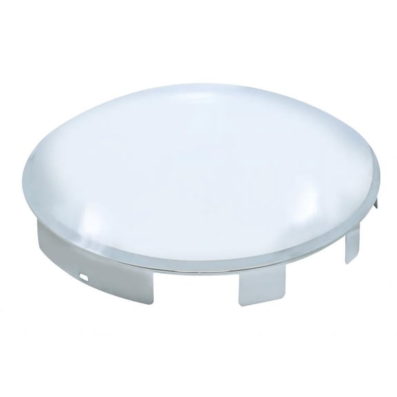 United Pacific 10167 Axle Hub Cap Front, 6 Uneven Notched, Chrome, Dome