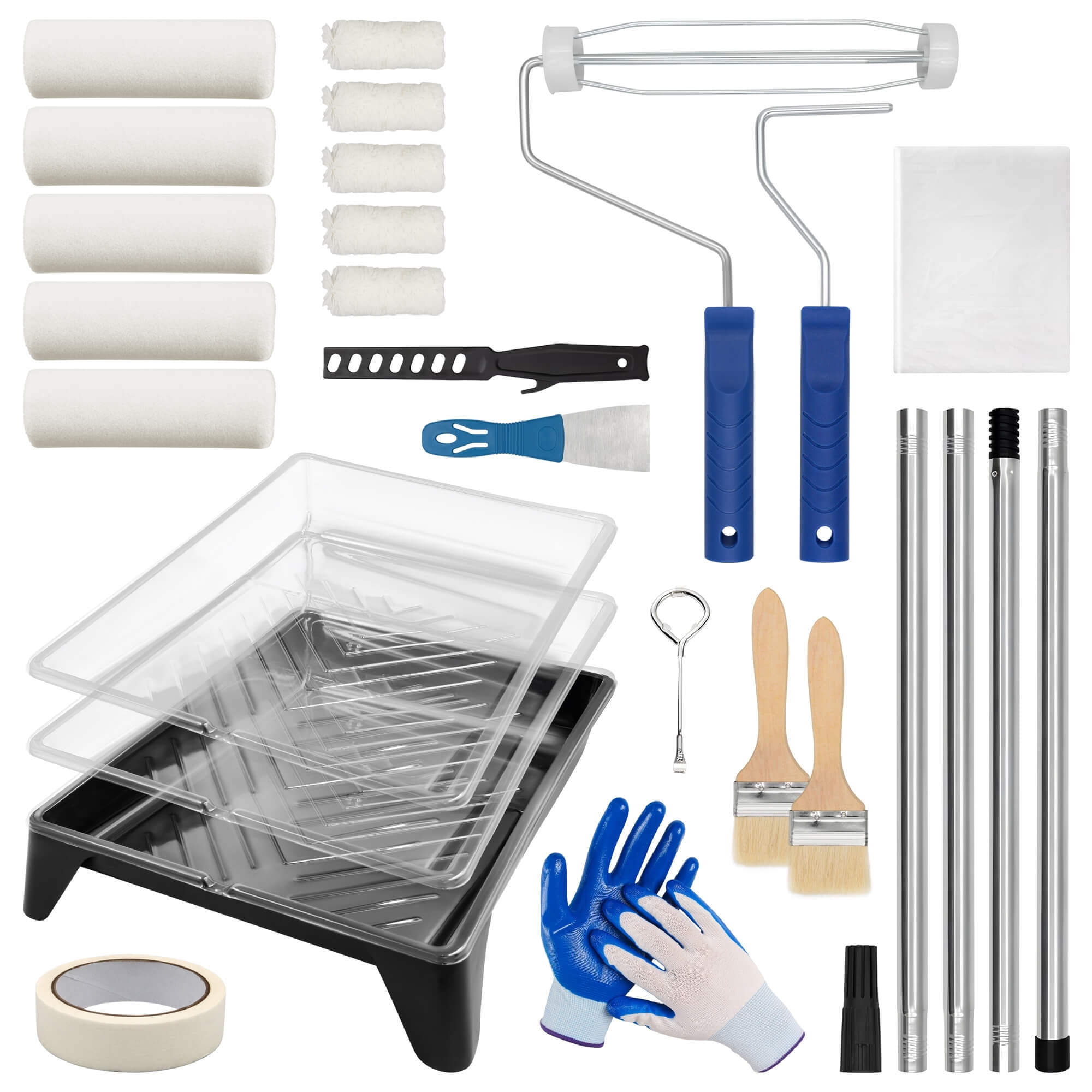 Tidymend 28-Piece Paint Roller Kit with Extension Pole photo 1