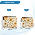 thumbnail image 4 of FORMRS 13-13.3 inch Laptop Sleeve Case Soft Carrying Quilted Computer Bag Cover, Watercolor Sunflowers, 4 of 7