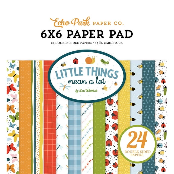 Echo Park Double-Sided Paper Pad 6"X6"-Little Things Mean A Lot